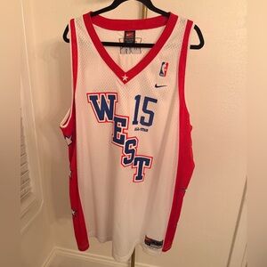 Nike Carmelo Anthony NBA All-Star #15 Jersey West White Red XXL